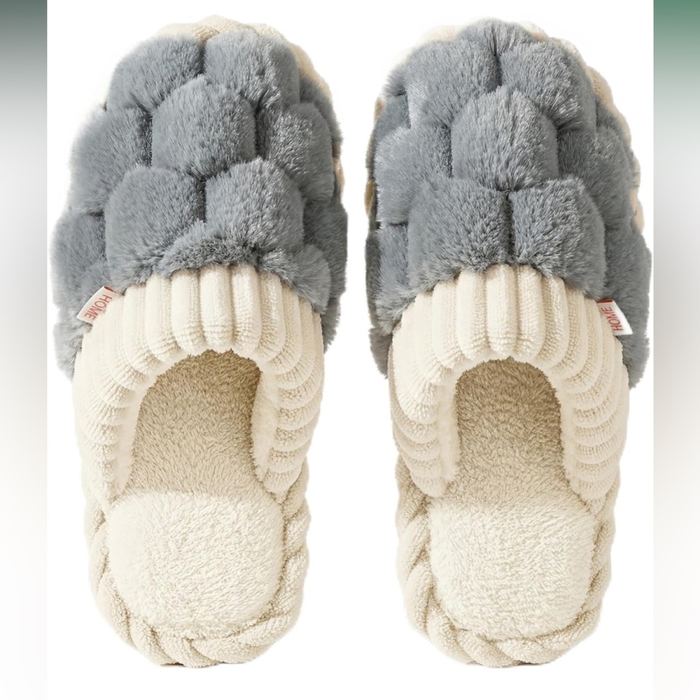 Plush slippers